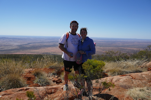Nick and Carrie at the summit.