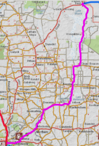 Perth to Paynes Find Map.