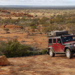 Nick and Carrie in the Jeep.