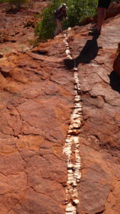 Quartz interstice at Flintstone Rock.