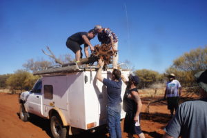 Eugene and Greg secured the load.