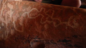 A petroglyph.
