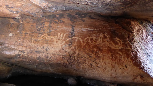 A petroglyph.