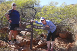 Mike and Carrie on the way to the summit.