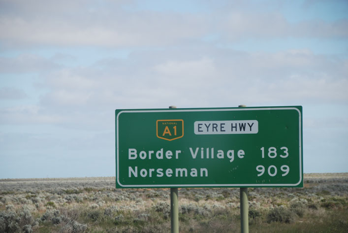 At the eastern edge of the Nullarbor National Park, South Australia.