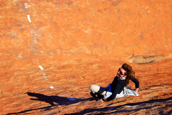 Descending Uluru