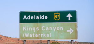At Erldunda on the Stuart Highway.