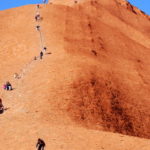 Lots of people climbing.