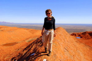 Tammy on the way to the top.