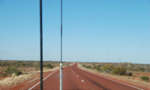 Heading south on the Stuart Highway.