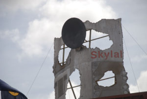 Part of Skylab at the Balladonia Museum.