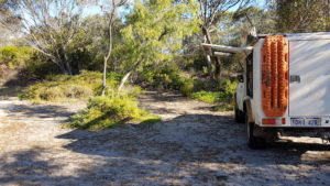 Campsite at Gordon Inlet.