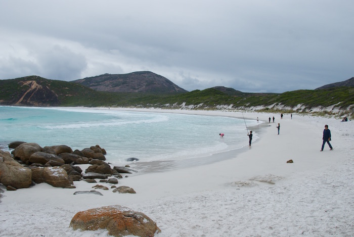 Fishers at Hellfire Bay Beach, Cape Le Grand National Park.