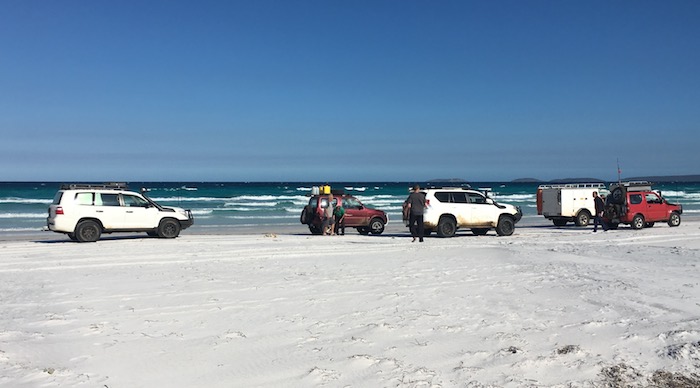 On Tooregullup Beach at Gordon Inlet.