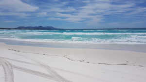 Swimming at Point Charles Bay Beach, Fitzgerald River National Park.
