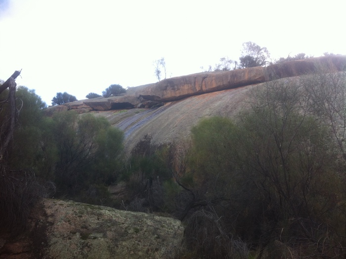 Climbing Yorkrakine Rock.