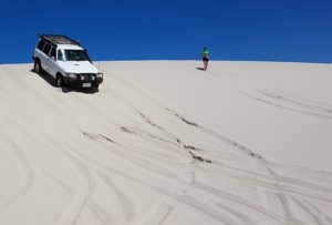 Mike and Sue in the Patrol Wagon.