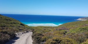 Approaching Foster Beach.