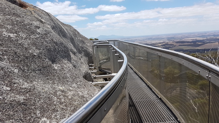 The Granite Skywalk on Castle Rock.