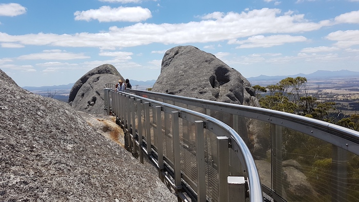 The beginning of the Granite Skywalk.