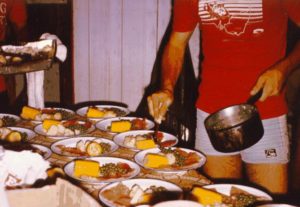 Shane knocked up a colourful meal.