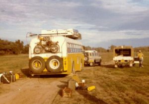 The bus is towed from the station out to the road.