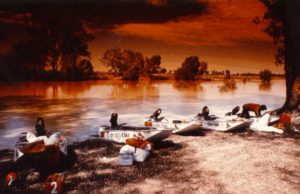 From Mungindi, Queensland looking to New South Wales.