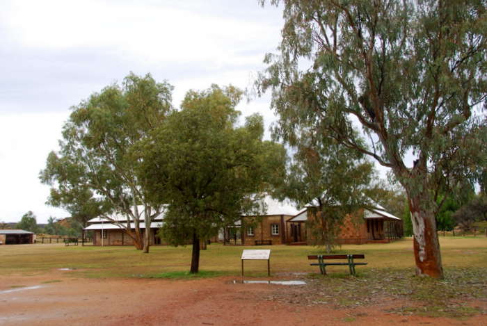 The old telegraph station at Alice Springs.