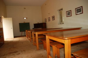 Inside the dormitory.