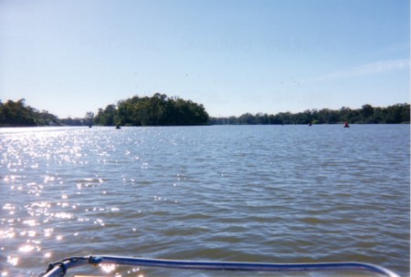 The junction of the Murray and Darling rivers.