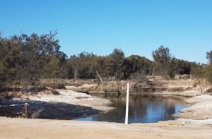 The outfall of the Yenyenning Lakes into the Avon River.