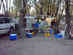 Preparing breakfast at Lock 7.