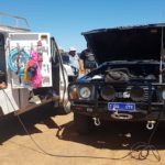 After diagnosis, the fuel delivery system was reverse flushed with air pressure.