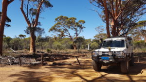 Troopy at The Humps.