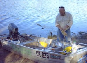 Steve Brown at Scaddings Bridge.