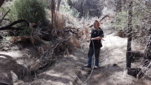 Tim was ready with his chain.