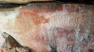 Apparently this is a depiction of emus.