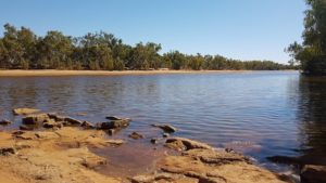 The Gascoyne River at the Gascoyne Junction crossing.
