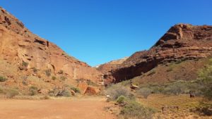 Entrance to Honeycomb Gorge.