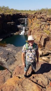 Kim at the Mitchell Falls.