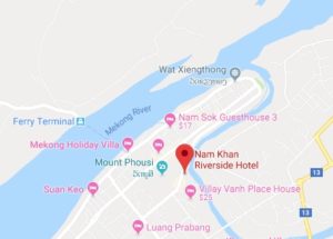 Our hotel was on the peninsula in the old quarter of Luang Prabang.
