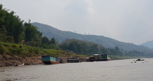 Mekong River on the second day of our journey.