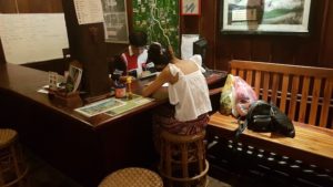 Natsuda made a late booking for a trip the next day.