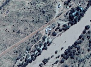 The popular Wooramal River Retreat is on the northern bank of the ephemeral river.