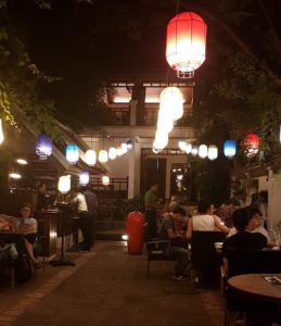 At restaurant in Luang Prabang.