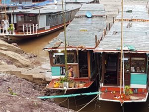 Houseboats at Pak Beng.