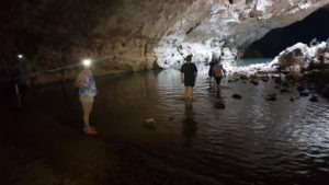Walking through Tunnel Creek.