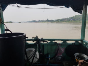 The view from the stern.