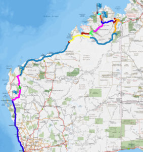 The Route of our Northern Safari August 2018.