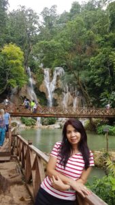 The Kuang Si Waterfall is one of the main attractions of Luang Prabang.